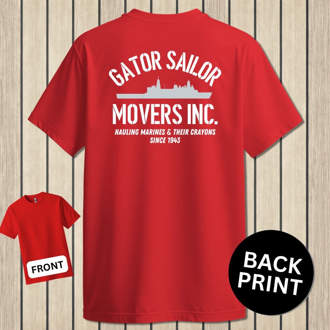 NavyHumor Classic Cotton T-shirt Red / S Gator Sailor Movers