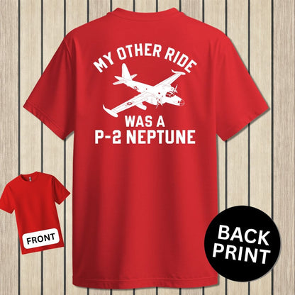 NavyHumor Classic Cotton T-shirt Red / S My Other Ride - P-2 Neptune