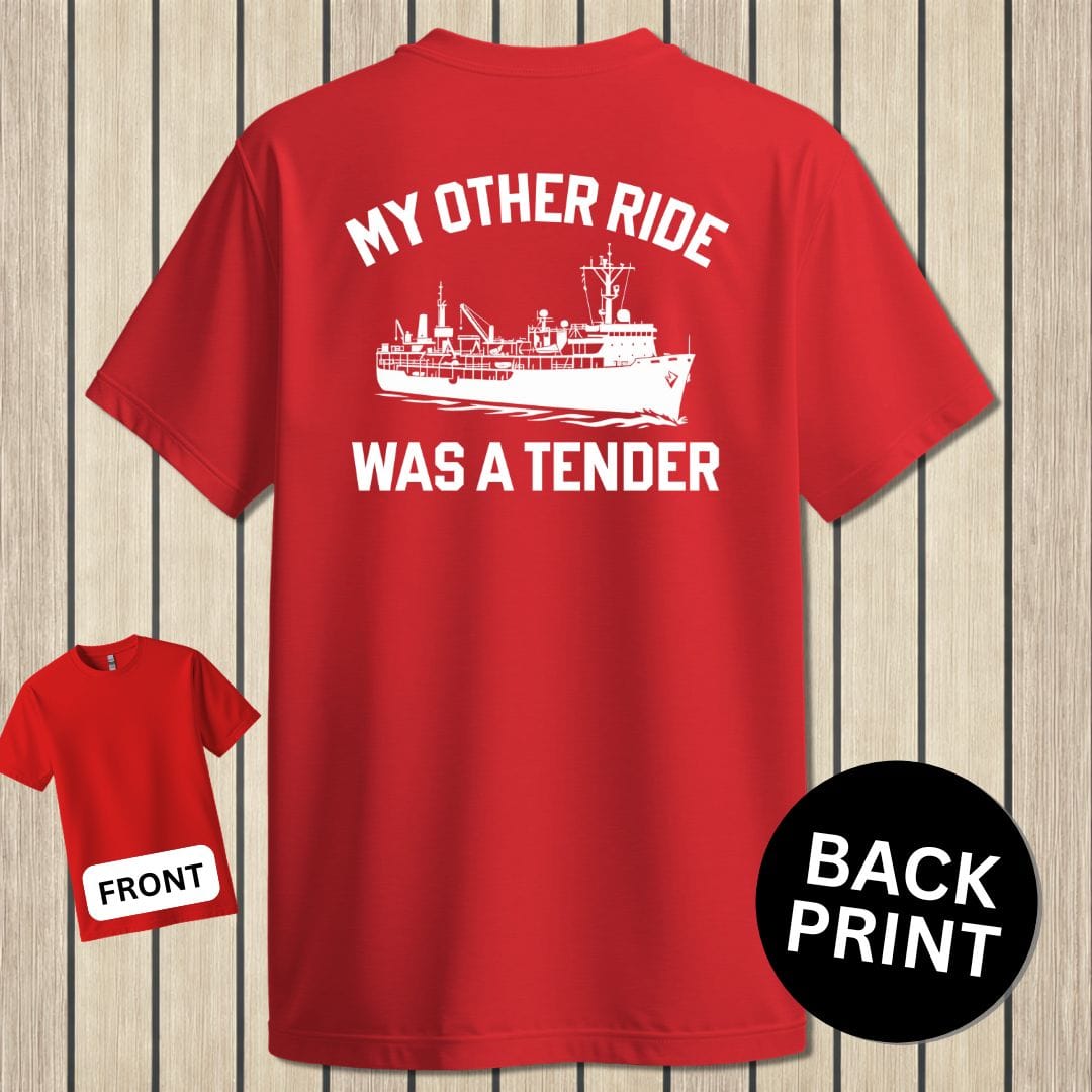 NavyHumor Classic Cotton T-shirt Red / S My Other Ride - Tender
