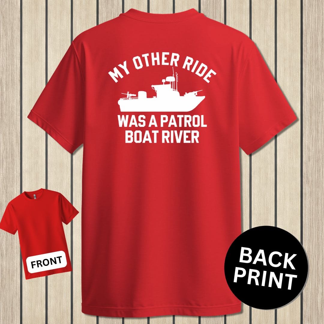NavyHumor Classic Cotton T-shirt Red / S My Other Ride Was A PBR