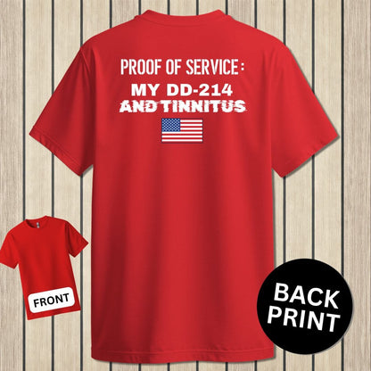 NavyHumor Classic Cotton T-shirt Red / S Proof of Service