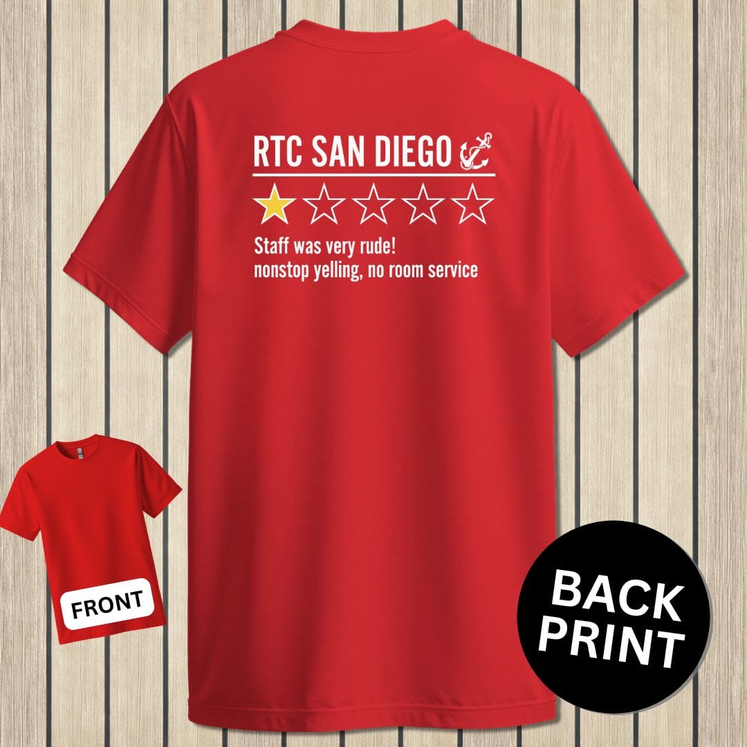 NavyHumor Classic Cotton T-shirt Red / S RTC San Diego Review