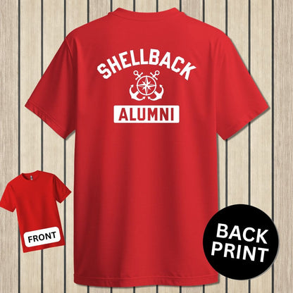 NavyHumor Classic Cotton T-shirt Red / S Shellback Alumni