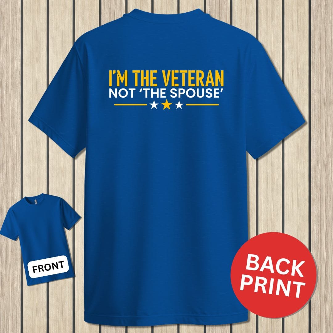 NavyHumor Classic Cotton T-shirt Royal Blue / S I'm The Veteran