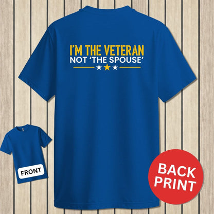 NavyHumor Classic Cotton T-shirt Royal Blue / S I'm The Veteran