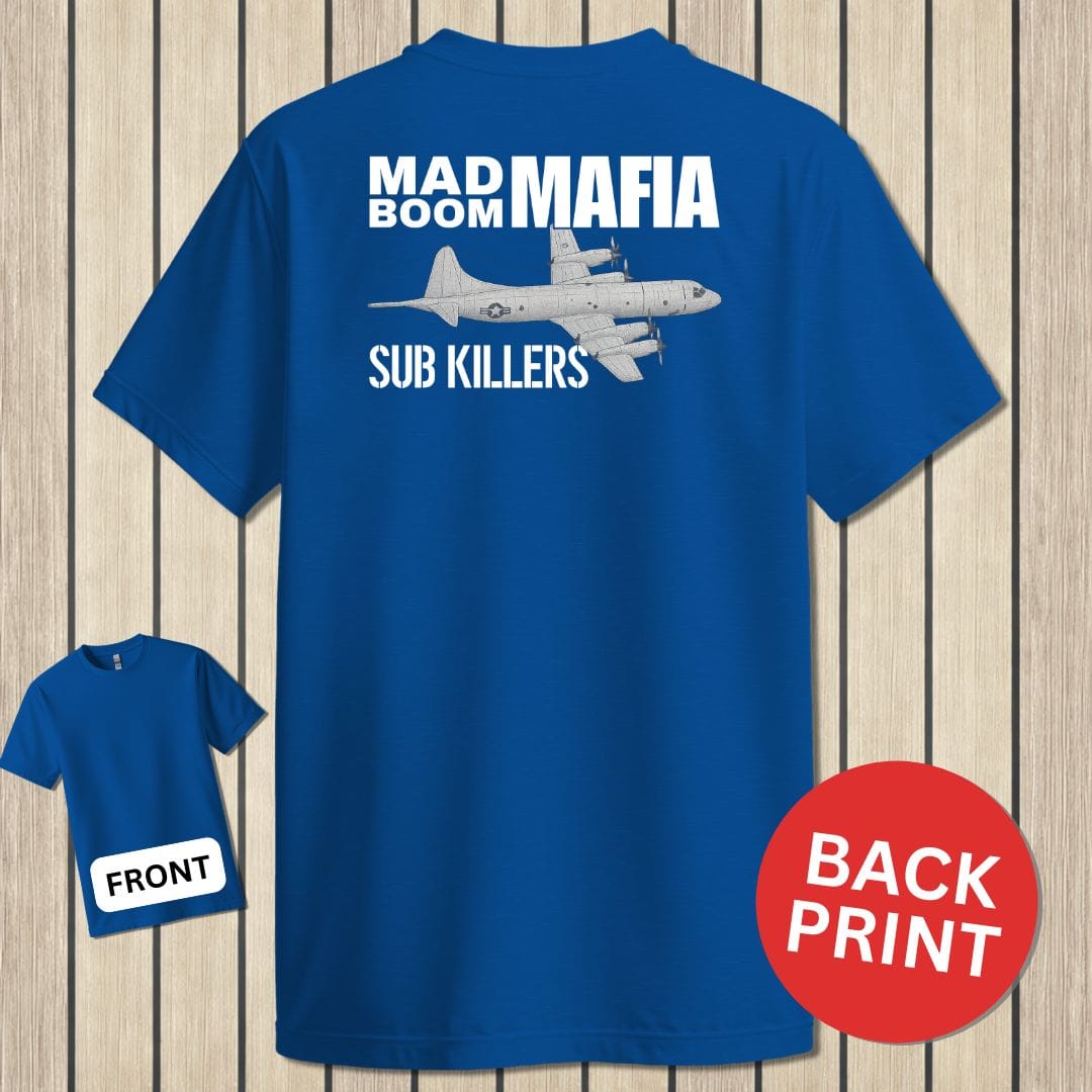 NavyHumor Classic Cotton T-shirt Royal Blue / S Mad Boom Mafia - Sub Killers