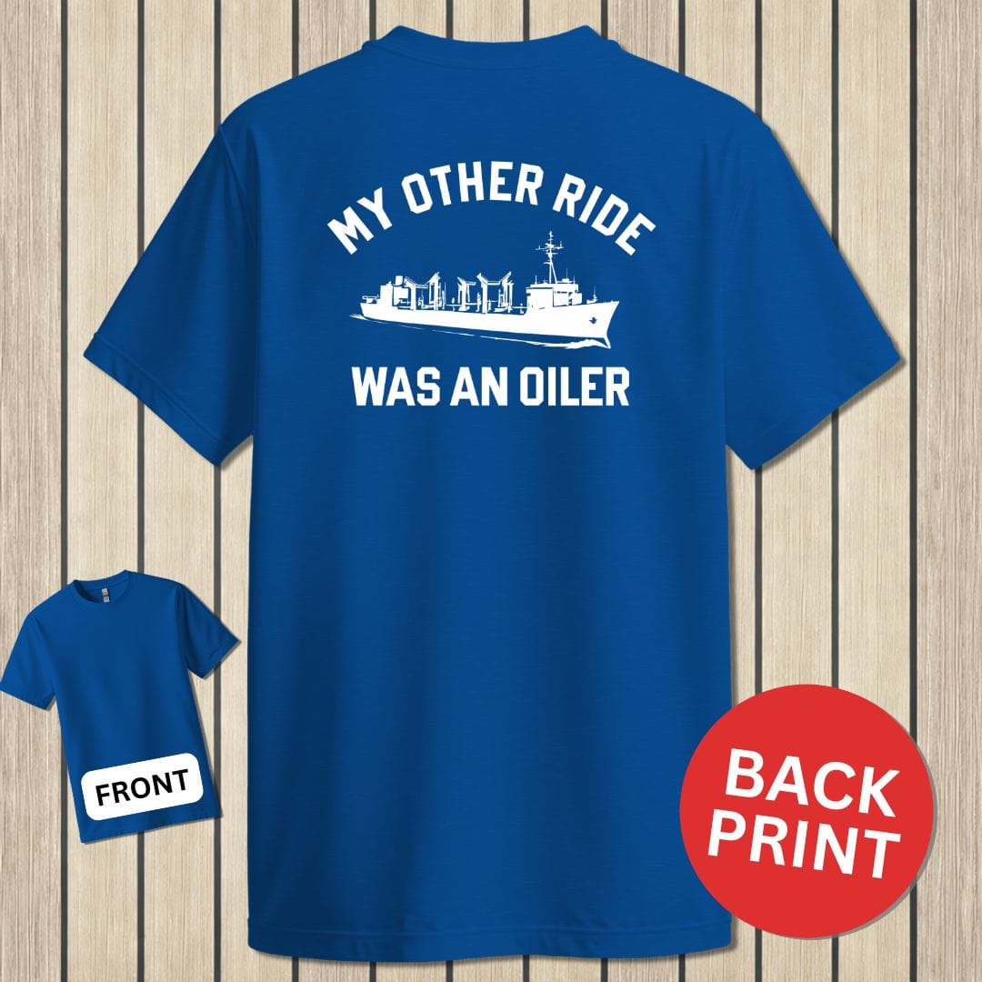 NavyHumor Classic Cotton T-shirt Royal Blue / S My Other Ride Was An Oiler