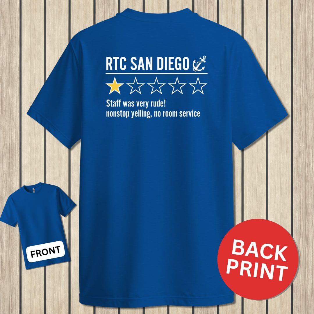 NavyHumor Classic Cotton T-shirt Royal Blue / S RTC San Diego Review