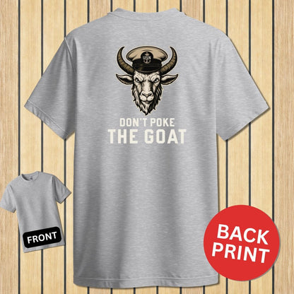 NavyHumor Classic Cotton T-shirt Sport Grey / S Don't Poke The Goat