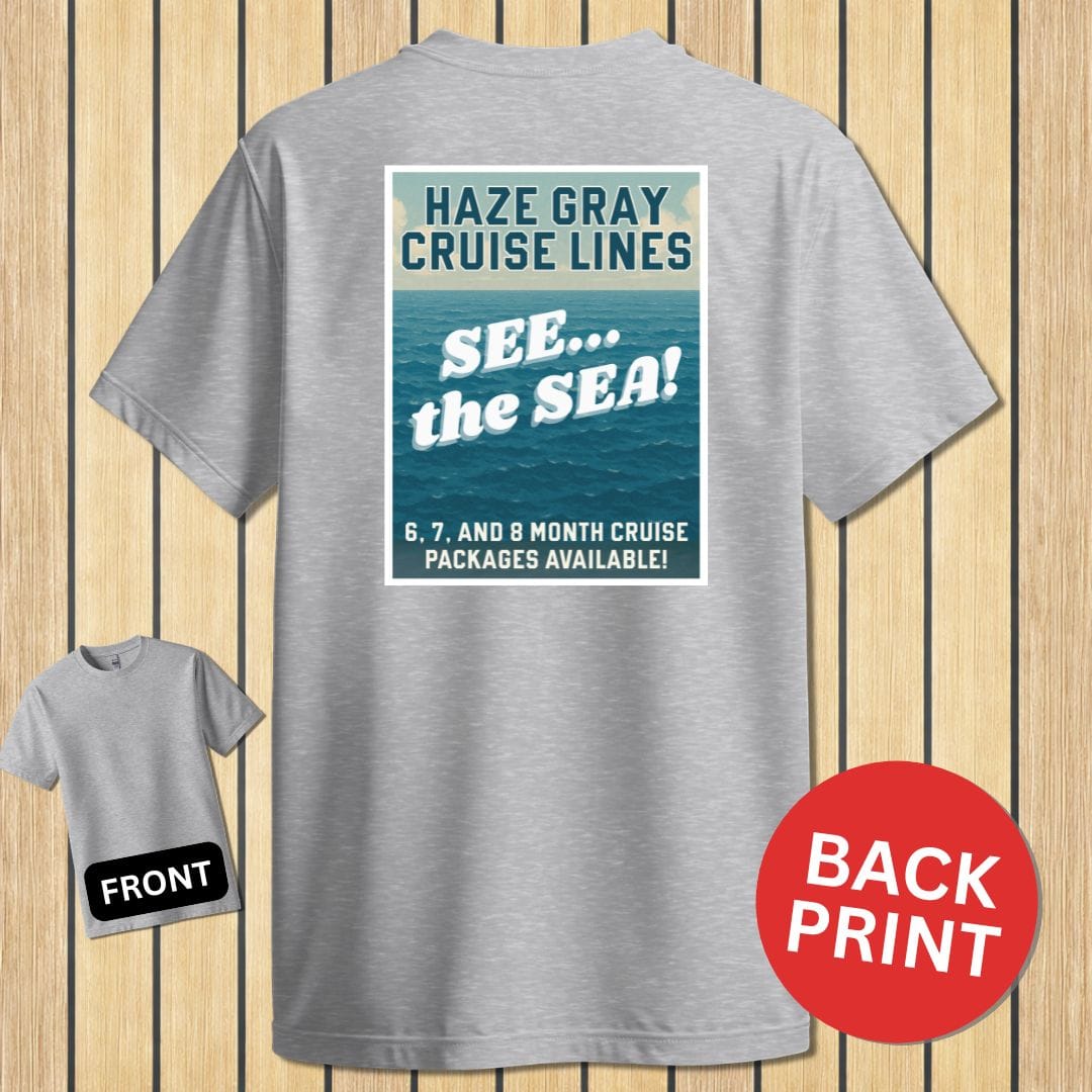 NavyHumor Classic Cotton T-shirt Sport Grey / S Haze Gray Cruise Lines