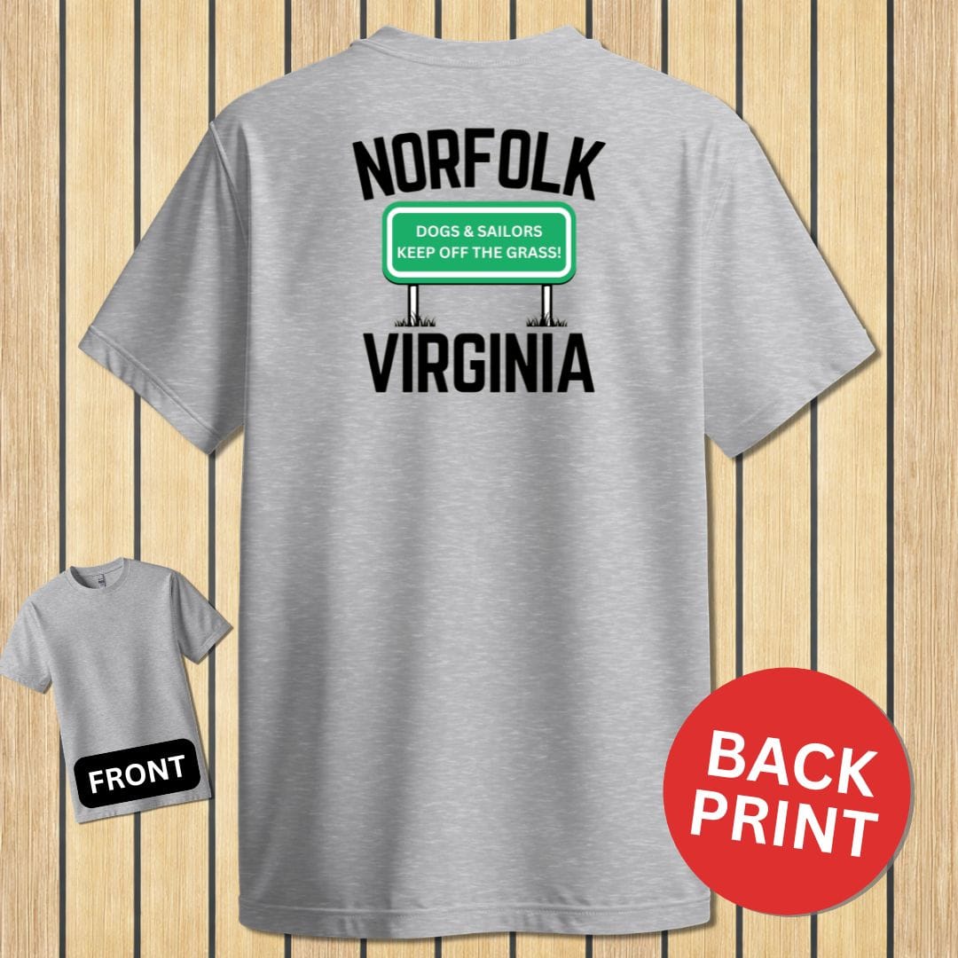 NavyHumor Classic Cotton T-shirt Sport Grey / S Norfolk, Virginia