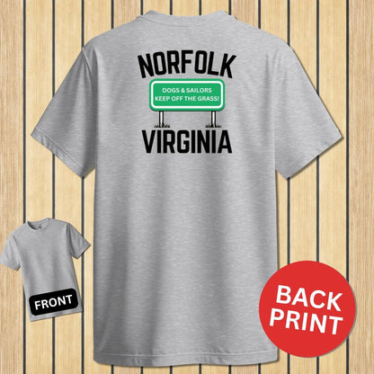 NavyHumor Classic Cotton T-shirt Sport Grey / S Norfolk, Virginia