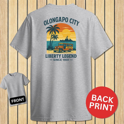 NavyHumor Classic Cotton T-shirt Sport Grey / S Olongapo City - Liberty Legend