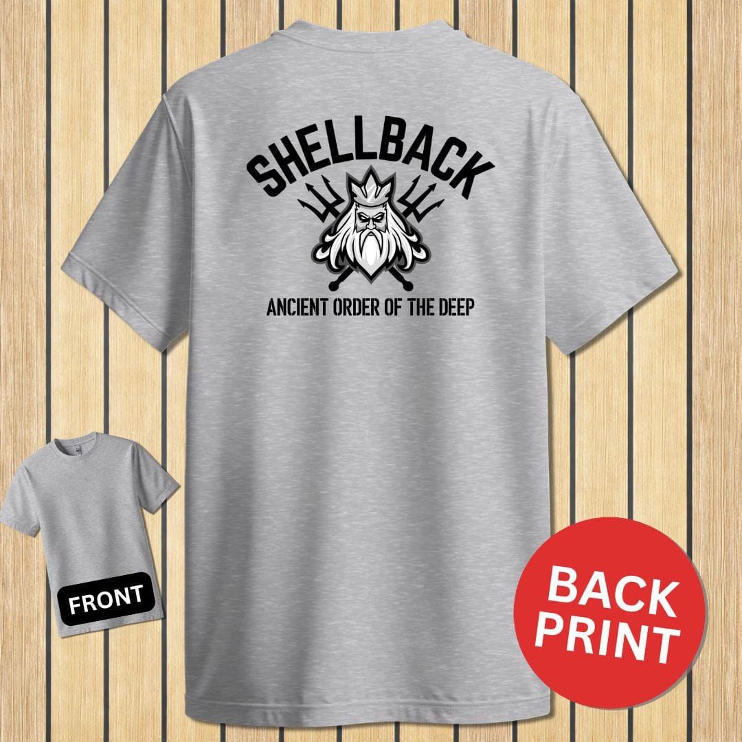 NavyHumor Classic Cotton T-shirt Sport Grey / S Shellback - Ancient Order Of The Deep