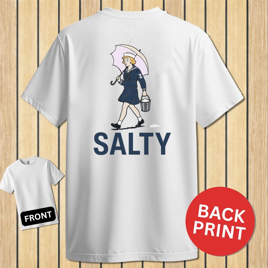 NavyHumor Classic Cotton T-shirt White / L Salty Girl