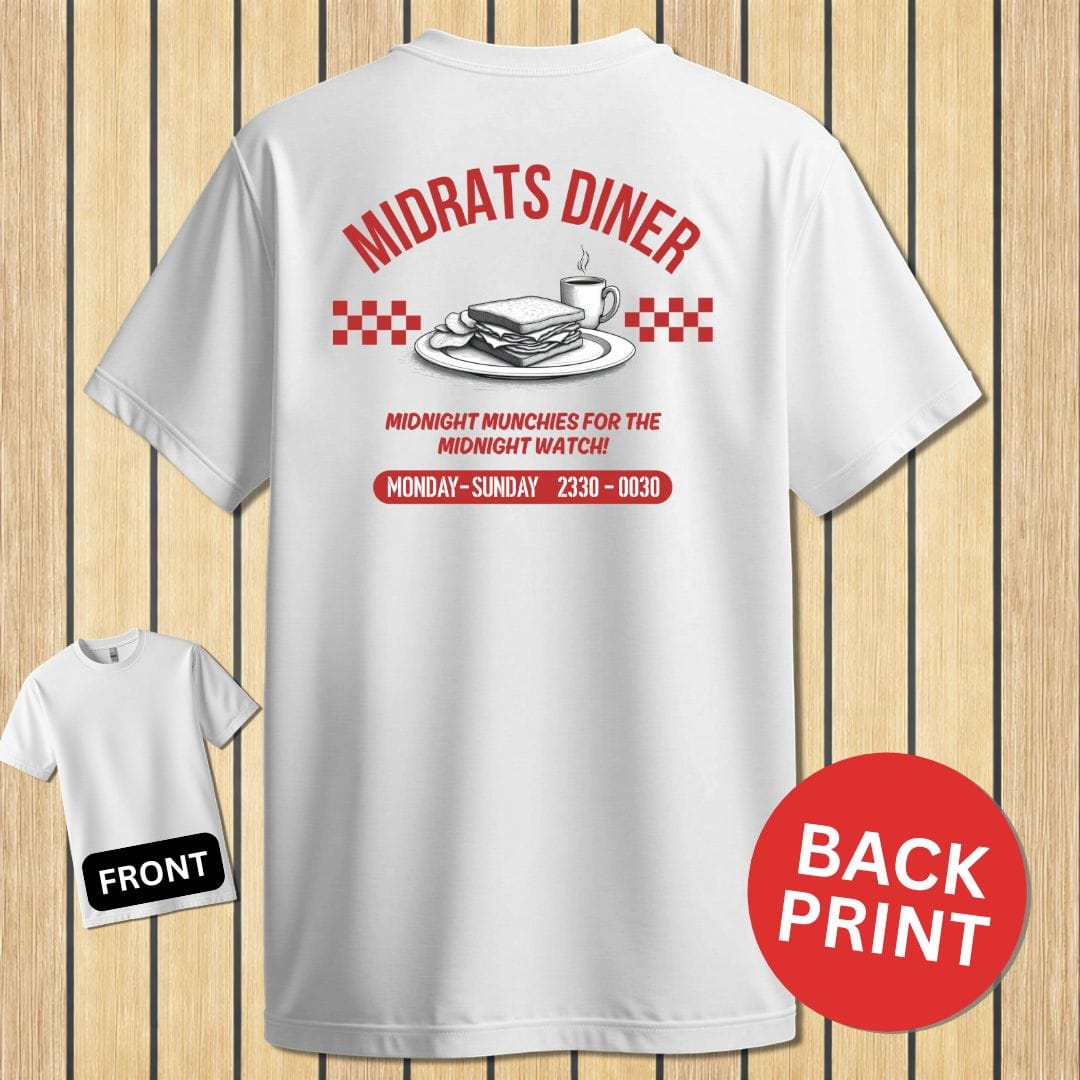 NavyHumor Classic Cotton T-shirt White / S Midrats Diner