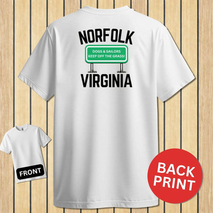 NavyHumor Classic Cotton T-shirt White / S Norfolk, Virginia