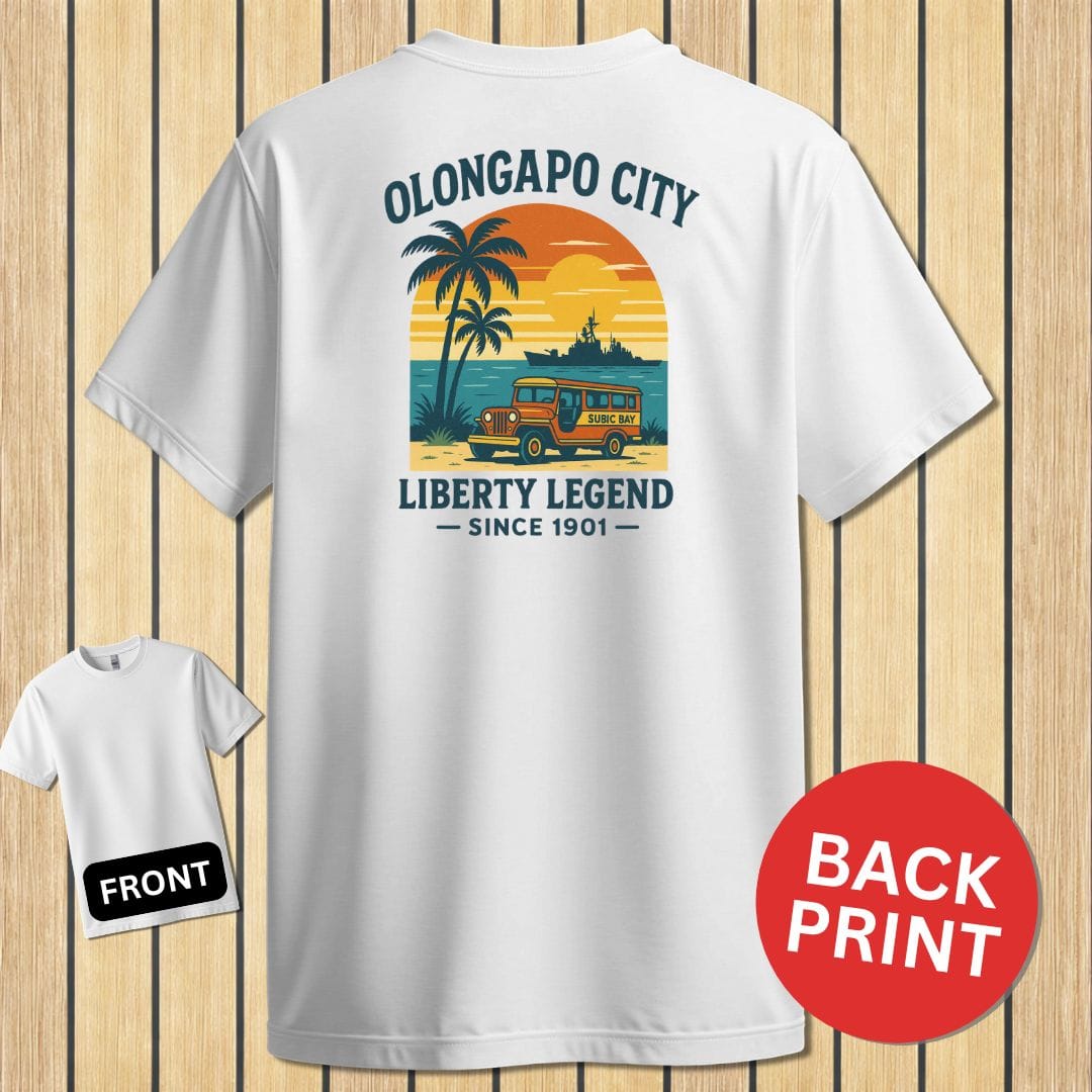 NavyHumor Classic Cotton T-shirt White / S Olongapo City - Liberty Legend