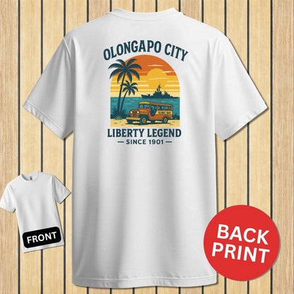 NavyHumor Classic Cotton T-shirt White / S Olongapo City - Liberty Legend
