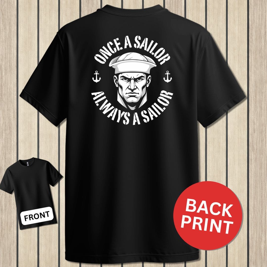 NavyHumor Classic Tee Black / S Always A Sailor