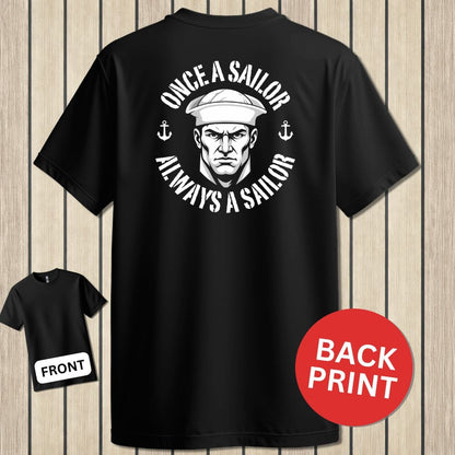 NavyHumor Classic Tee Black / S Always A Sailor