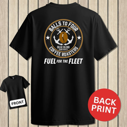 NavyHumor Classic Tee Black / S Balls To Four Coffee Roasters