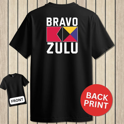 NavyHumor Classic Tee Black / S Bravo Zulu