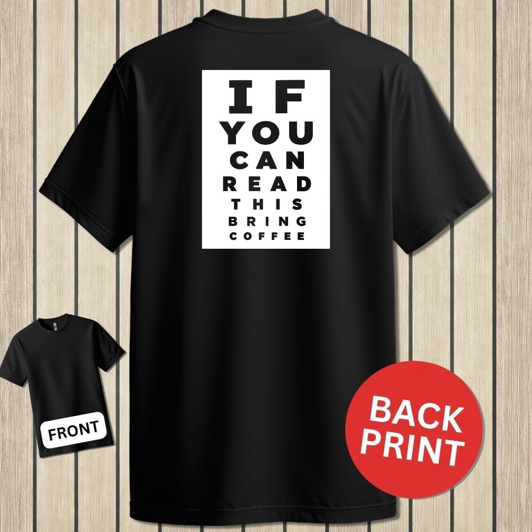 NavyHumor Classic Tee Black / S Bring Coffee Eye Chart