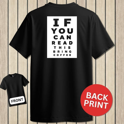 NavyHumor Classic Tee Black / S Bring Coffee Eye Chart