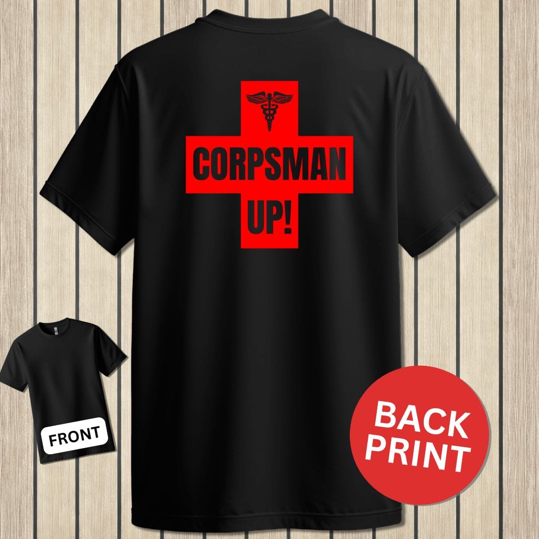 NavyHumor Classic Tee Black / S Corpsman Up!