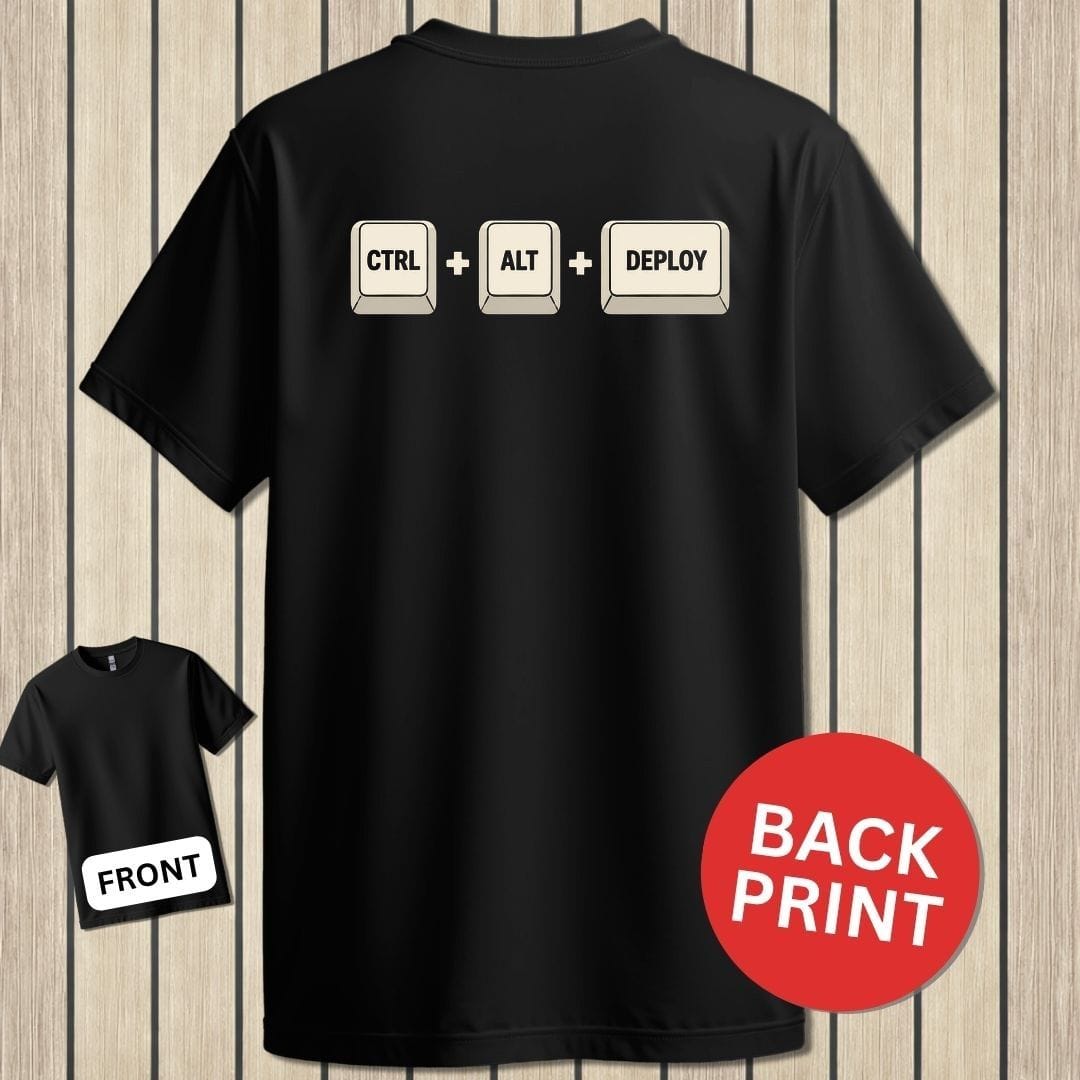 NavyHumor Classic Tee Black / S CTRL-ALT-DEPLOY