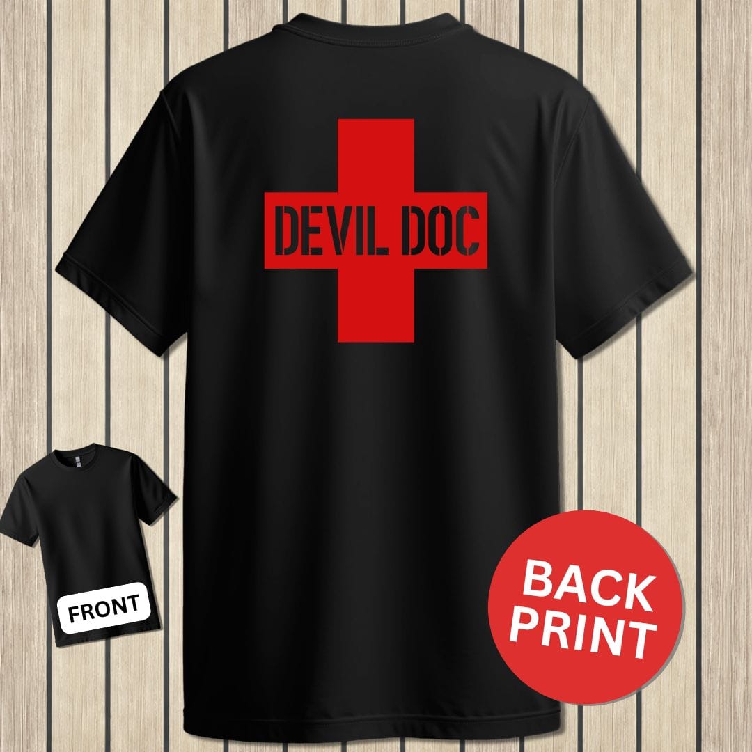 NavyHumor Classic Tee Black / S Devil Doc Cross