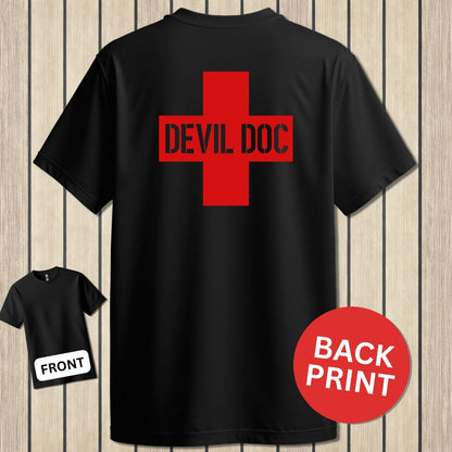 NavyHumor Classic Tee Black / S Devil Doc Cross