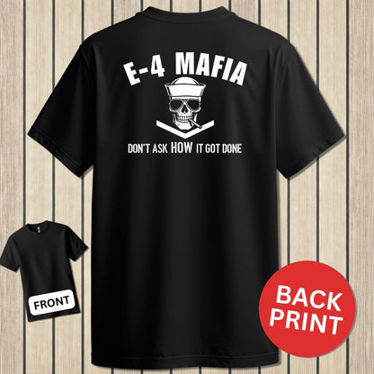 NavyHumor Classic Tee Black / S E-4 Mafia