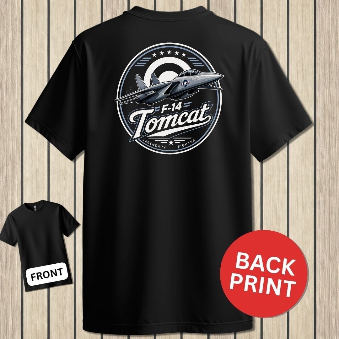 NavyHumor Classic Tee Black / S F-14 Tomcat - Legendary Fighter