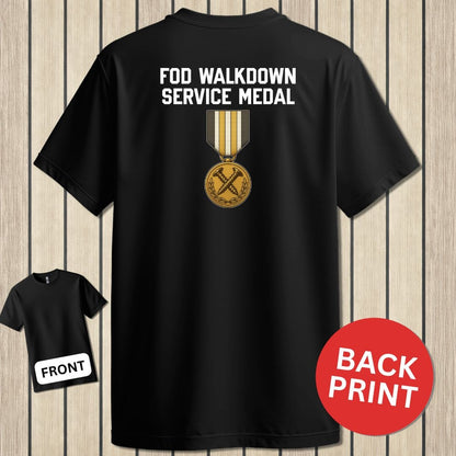 NavyHumor Classic Tee Black / S FOD Walkdown Service Medal