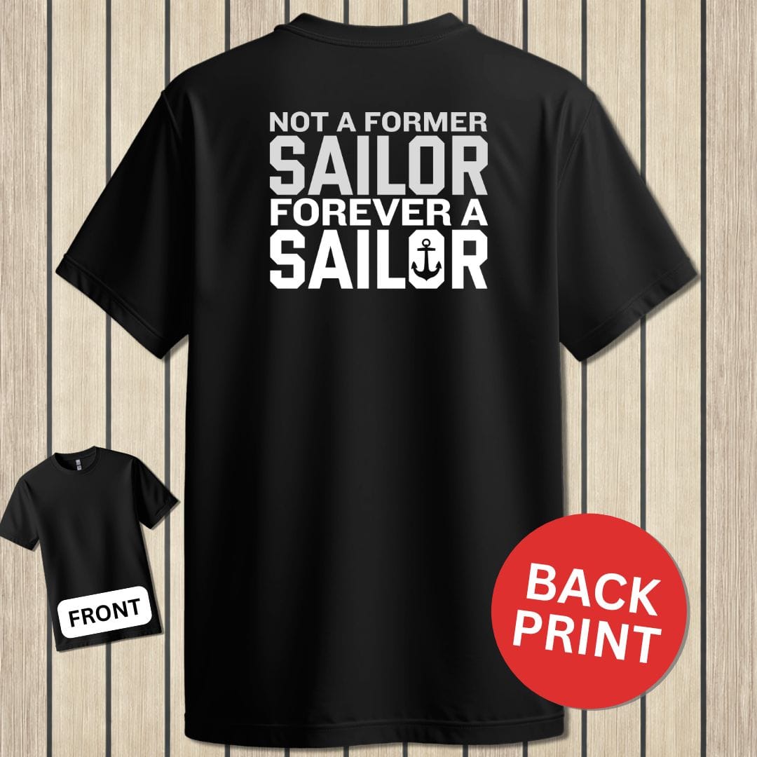 NavyHumor Classic Tee Black / S Forever A Sailor
