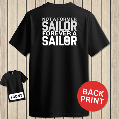 NavyHumor Classic Tee Black / S Forever A Sailor