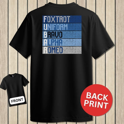 NavyHumor Classic Tee Black / S FUBAR Blues