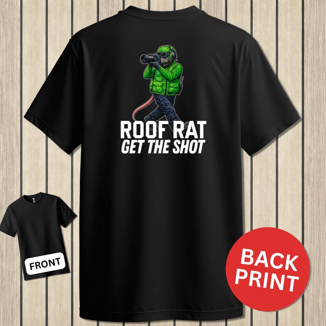 NavyHumor Classic Tee Black / S Green Roof Rat - Media