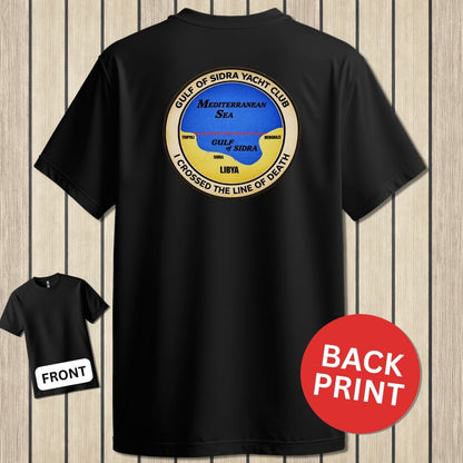 NavyHumor Classic Tee Black / S Gulf of Sidra Yacht Club - Line of Death
