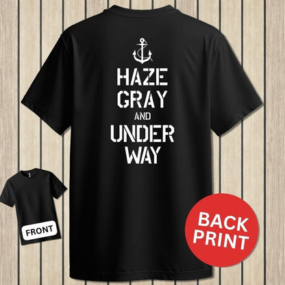 NavyHumor Classic Tee Black / S Haze Gray and Under Way