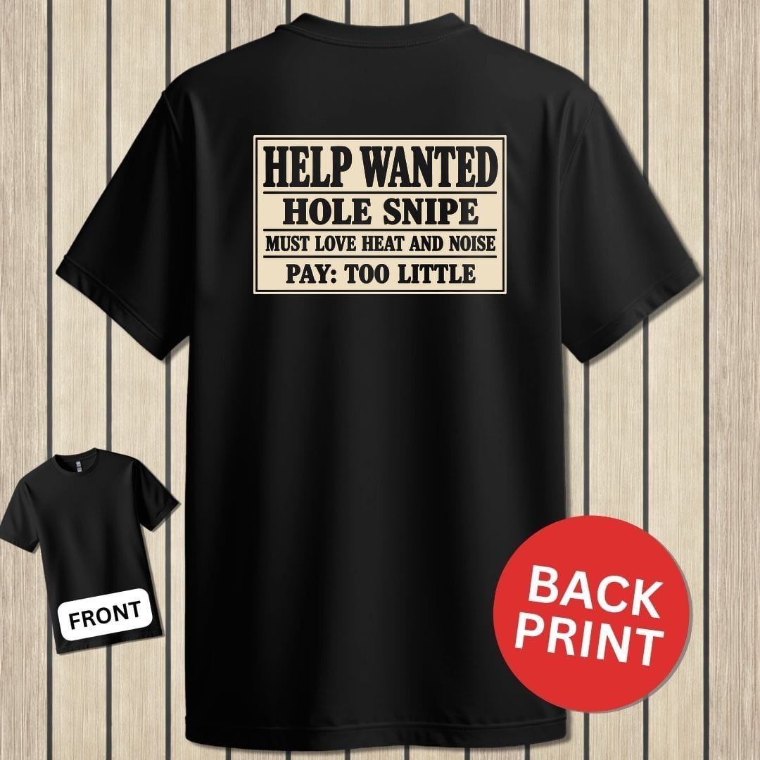 NavyHumor Classic Tee Black / S Hole Snipe Help Wanted