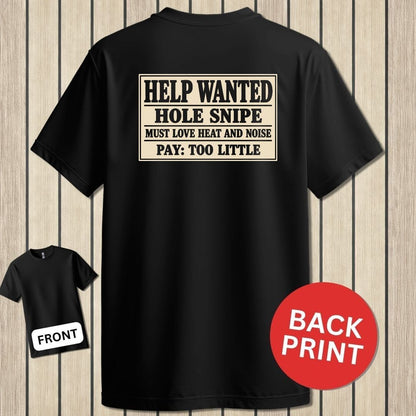 NavyHumor Classic Tee Black / S Hole Snipe Help Wanted