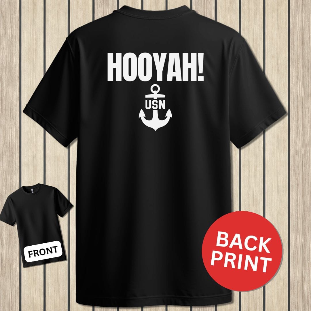 NavyHumor Classic Tee Black / S HOOYAH!