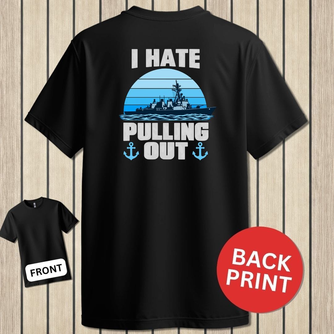 NavyHumor Classic Tee Black / S I Hate Pulling Out