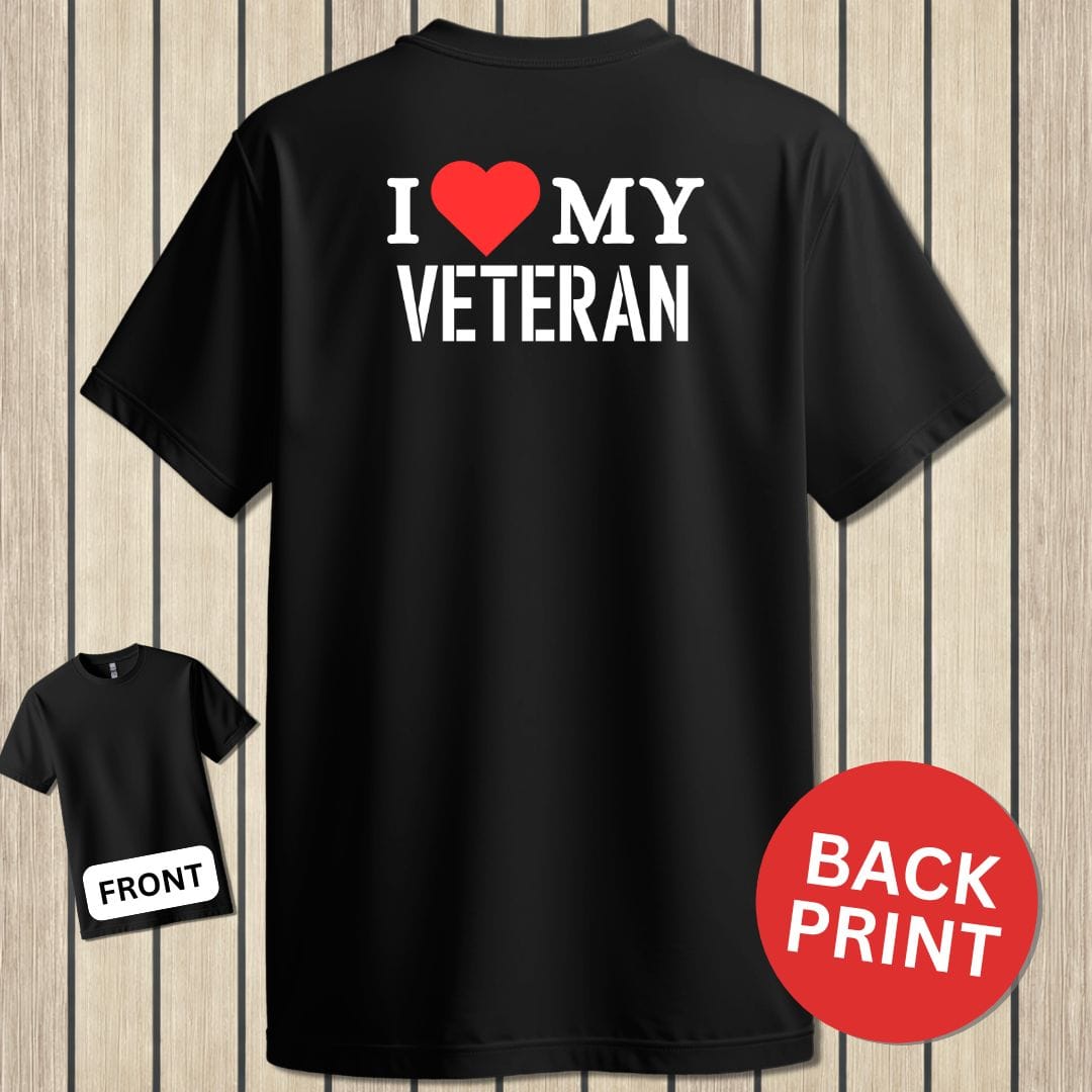 NavyHumor Classic Tee Black / S I Love My Veteran