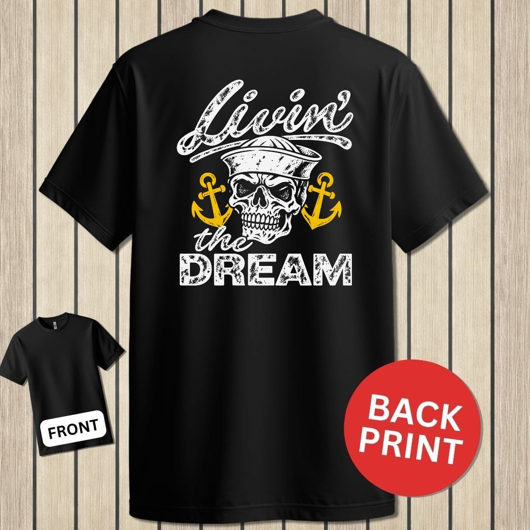 NavyHumor Classic Tee Black / S Livin' The Dream