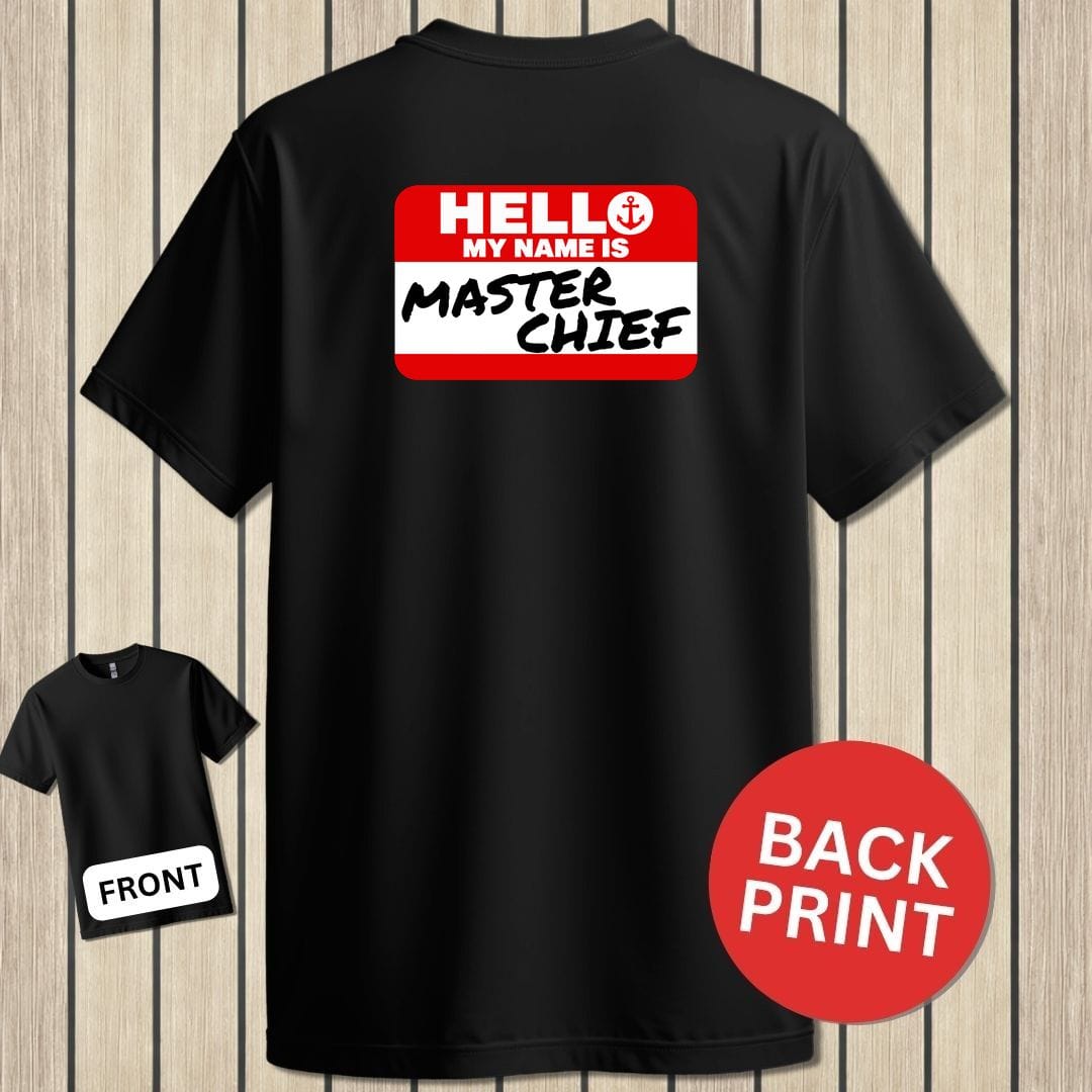 NavyHumor Classic Tee Black / S My Name Is Master Chief