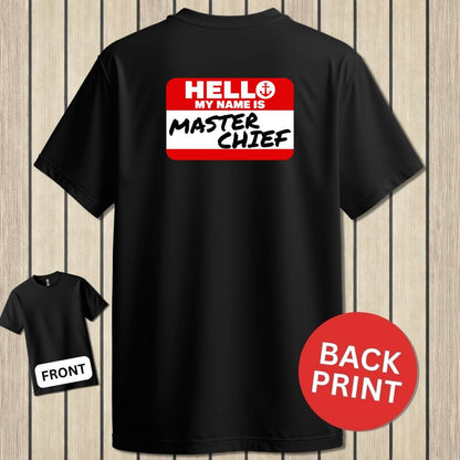 NavyHumor Classic Tee Black / S My Name Is Master Chief
